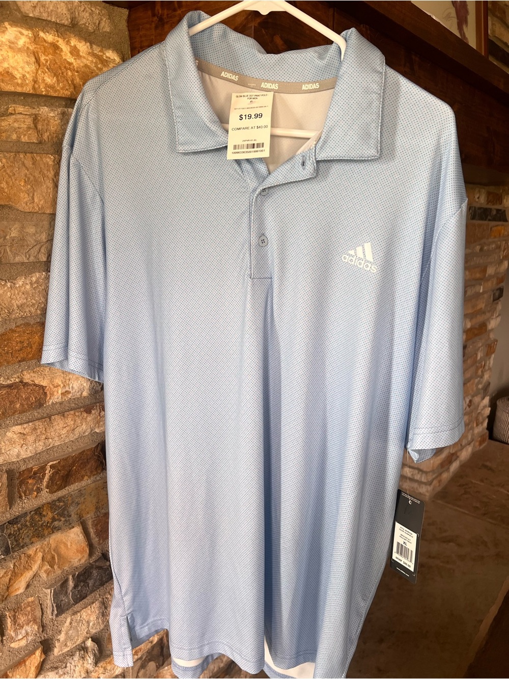 Adidas Men’s Light Blue Performance Polo Golf Shirt *NWT*